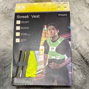 Nathan Reflective Streak Vest in Neon Yellow